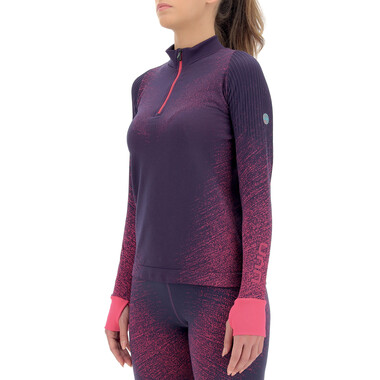 UYN EXCELERATION ZIP UP Women's Long-Sleeved T-Shirt Purple/Pink 0